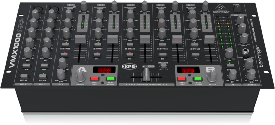 VMX1000 USB Mezclador de DJ profesional de 7 canales