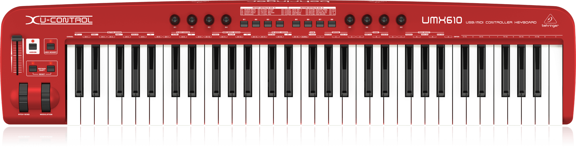Behringer U-CONTROL UMX610 Teclado controlador MIDI