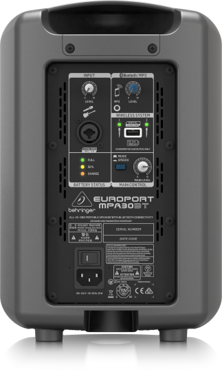 MPA30BT Altavoz porttil todo en uno de 30 vatios 