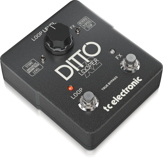 LOOPER DITTO X2 Pedal Looper altamente intuitivo con botn de parada dedicado y efectos de bucle