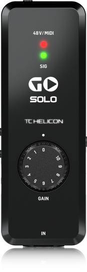 Interfaces de audio GO SOLO TC Helicon