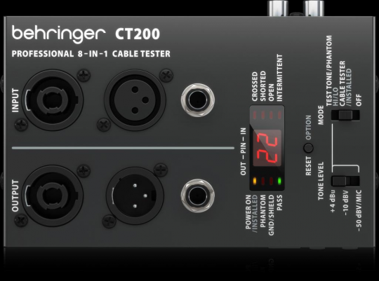 BEHRINGER CT200 CABLE TESTER